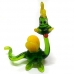Стеклянная Фигурка 11 см Дракон Бонито зелено-желтый